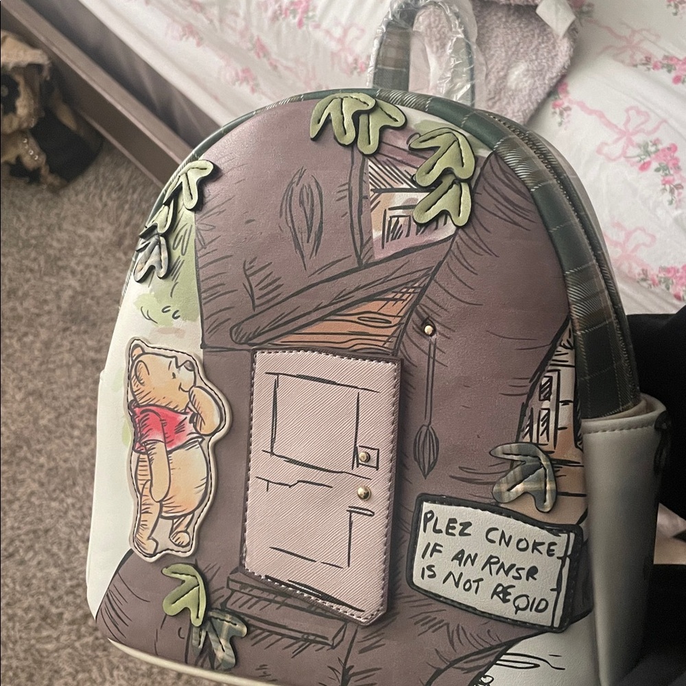 Disney Danielle Nicole Cream and Brown Backpack